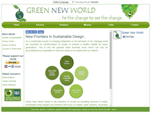 Tablet Screenshot of greennewworld.org